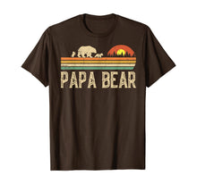 Ladda upp bild till gallerivisning, Mens Papa Bear Vintage Art Daddy Wildling Father's Day Dad TShirt423569
