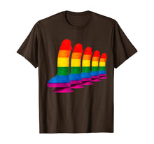 Ladda upp bild till gallerivisning, Rainbow Dildo TShirt &amp; Lesbian Gay Be Ladyboy LGBTQ Pride T-Shirt312478

