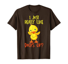 Ladda upp bild till gallerivisning, Duck Tshirt  I Just Really Like Ducks T-Shirt269782
