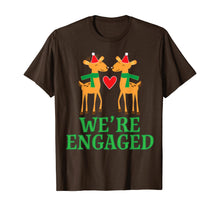 Ladda upp bild till gallerivisning, Funny shirts V-neck Tank top Hoodie sweatshirt usa uk au ca gifts for Christmas Engagement We&#39;re Engaged Reindeer Gifts T-Shirt 1115371
