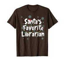 Ladda upp bild till gallerivisning, Santa's Favorite Librarian Funny Christmas Ornaments T-Shirt
