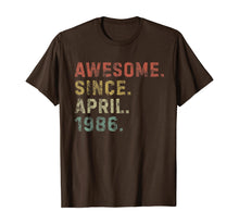 Ladda upp bild till gallerivisning, Awesome Since April 1986 34th Birthday Gifts 34 Years Old TShirt339540
