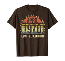 Ladda upp bild till gallerivisning, April 1970 Limited Edition 50 Year Old Gifts 50th Birthday TShirt394651
