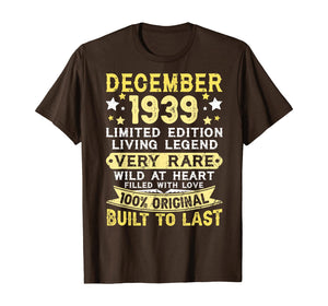 Funny shirts V-neck Tank top Hoodie sweatshirt usa uk au ca gifts for 1939 December 80 Years Old Tee 80th Birthday Gifts Christmas T-Shirt 631572