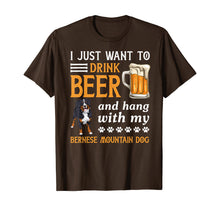 Ladda upp bild till gallerivisning, Funny shirts V-neck Tank top Hoodie sweatshirt usa uk au ca gifts for Drink Beer And Hang With My Bernese Mountain Dog Gift T-Shirt 472232
