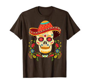 Day Of The Dead Skull Gifts Funny Cinco De Mayo Men Women T-Shirt 792003
