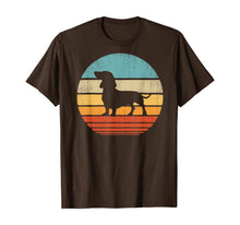 Ladda upp bild till gallerivisning, Funny shirts V-neck Tank top Hoodie sweatshirt usa uk au ca gifts for Dachshund Vintage Silhouette 60s 70s Retro Gifts Dog Lover T-Shirt 279074
