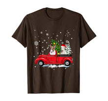 Ladda upp bild till gallerivisning, Funny shirts V-neck Tank top Hoodie sweatshirt usa uk au ca gifts for Bull Terrier Riding Red Truck Christmas Gifts Dog T-Shirt 880696
