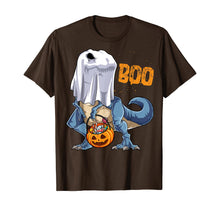 Ladda upp bild till gallerivisning, Ghost Dinosaur T rex Funny Boo Halloween Gifts Men Pumpkin T-Shirt 125302
