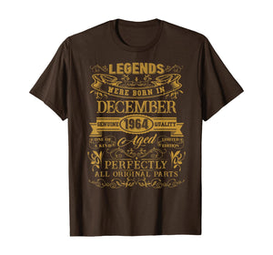 Funny shirts V-neck Tank top Hoodie sweatshirt usa uk au ca gifts for 55th Birthday Gifts Legends Were Born In December 1964 T-Shirt 885452