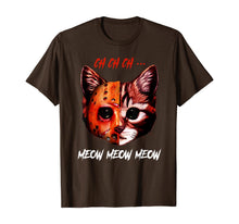 Ladda upp bild till gallerivisning, CH CH CH Meow Meow Meow Cat Horror Funny Halloween T-Shirt 190366
