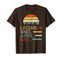 Ladda upp bild till gallerivisning, Legend Since April 2011 9th Birthday Gift 9 Year Old TShirt473615
