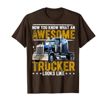 Ladda upp bild till gallerivisning, Funny shirts V-neck Tank top Hoodie sweatshirt usa uk au ca gifts for Awesome Trucker Big Rig Semi-Trailer Truck Driver Gift Men T-Shirt 363090

