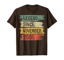 Ladda upp bild till gallerivisning, Legend Since November 2001 18 Year Old 18th Birthday Gifts T-Shirt 390886
