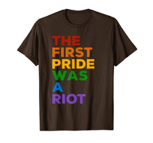 Ladda upp bild till gallerivisning, The First Gay Pride was a Riot - LGBT Rainbow Flag T-Shirt 86011
