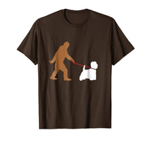 Ladda upp bild till gallerivisning, Funny shirts V-neck Tank top Hoodie sweatshirt usa uk au ca gifts for Bigfoot Walking Westie West Highland Terrier Dog T-Shirt 3860261
