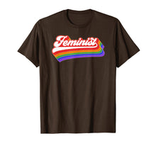 Ladda upp bild till gallerivisning, Funny shirts V-neck Tank top Hoodie sweatshirt usa uk au ca gifts for Feminist T Shirt. Retro 70's Feminism Shirt. Vintage Rainbow 968097
