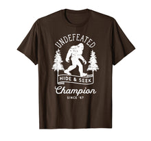 Ladda upp bild till gallerivisning, Funny shirts V-neck Tank top Hoodie sweatshirt usa uk au ca gifts for Bigfoot Undefeated Hide and Seek Champion Distressed T-Shirt 775756
