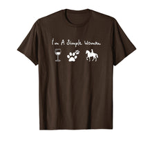 Ladda upp bild till gallerivisning, Funny shirts V-neck Tank top Hoodie sweatshirt usa uk au ca gifts for I'm a simple woman wine dog horse tshirt 360310
