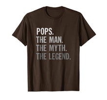 Ladda upp bild till gallerivisning, Mens Pops the man the myth the legend t shirt father's day shirts 91082
