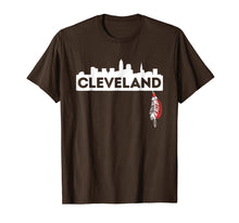 Ladda upp bild till gallerivisning, Funny shirts V-neck Tank top Hoodie sweatshirt usa uk au ca gifts for Cleveland Skyline and Native American Feather T-shirt 2079419
