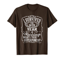 Ladda upp bild till gallerivisning, Anniversary Gift 30th - 30 Years Wedding Marriage T-Shirt
