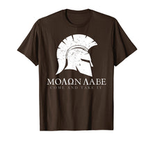 Ladda upp bild till gallerivisning, Spartan Helmet Molon Labe T-Shirt Gun Rights Tee
