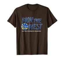 Ladda upp bild till gallerivisning, Warriors Won The West T-Shirt Oakland Basketball Fans Shirt 78340
