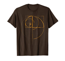 Ladda upp bild till gallerivisning, Fibonacci Golden Ratio Circle T Shirt
