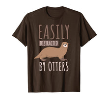 Ladda upp bild till gallerivisning, Funny shirts V-neck Tank top Hoodie sweatshirt usa uk au ca gifts for Easily Distracted By Otters T-shirt. Otters Lover Cute Gifts 1527094
