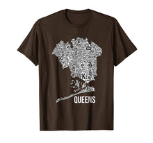 Ladda upp bild till gallerivisning, Funny shirts V-neck Tank top Hoodie sweatshirt usa uk au ca gifts for Queens Map T-Shirt Neighborhoods Of New York Tee-Shirt 835009
