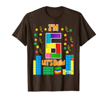 Ladda upp bild till gallerivisning, Funny shirts V-neck Tank top Hoodie sweatshirt usa uk au ca gifts for Birthday Shirt For Kids Age 6 Lets Build Blocks Bricks Theme 1545747
