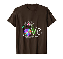 Ladda upp bild till gallerivisning, Hippie Daisy Flower Bird Love One Another T-Shirt 426715
