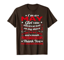 Ladda upp bild till gallerivisning, Funny shirts V-neck Tank top Hoodie sweatshirt usa uk au ca gifts for I Am A May Girl I Was Born My Heart Birthday Shirt For Women 3890751
