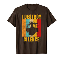 Ladda upp bild till gallerivisning, Funny shirts V-neck Tank top Hoodie sweatshirt usa uk au ca gifts for I Destroy Silence Drum Kit Tshirt Gift for Drumming Lovers 2568854
