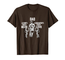 Ladda upp bild till gallerivisning, Funny shirts V-neck Tank top Hoodie sweatshirt usa uk au ca gifts for Dad a Sons First Hero a Daughters First Love Funny T-Shirt 1543330
