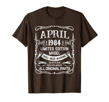 Ladda upp bild till gallerivisning, Funny shirts V-neck Tank top Hoodie sweatshirt usa uk au ca gifts for Classic Vintage April 1984 T-Shirt 1984 Birthday Gifts 2232918
