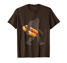 Ladda upp bild till gallerivisning, Funny shirts V-neck Tank top Hoodie sweatshirt usa uk au ca gifts for Bigfoot Carrying hotdog T Shirt, Funny Sasquatch Gift 985637
