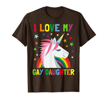 Ladda upp bild till gallerivisning, I Love My Gay Daughter Unicorn T-shirt Parent of Gay Child 827105
