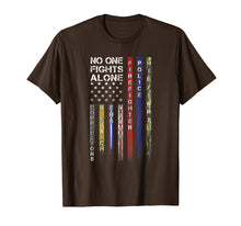 Ladda upp bild till gallerivisning, Funny shirts V-neck Tank top Hoodie sweatshirt usa uk au ca gifts for No One Fights Alone Proud Job TShirt 266024
