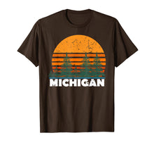 Ladda upp bild till gallerivisning, Michigan Shirt | Vintage Retro Sunset MI State Tee Gift 328145
