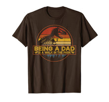 Ladda upp bild till gallerivisning, Mens Being A Dad Is A Walk In The Park T-Shirt Dad Retro Sun 83920
