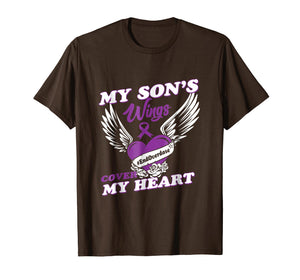 Funny shirts V-neck Tank top Hoodie sweatshirt usa uk au ca gifts for Drug Overdose Awareness T-Shirt Purple Ribbon gifts 