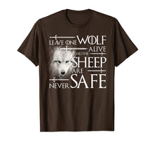 Ladda upp bild till gallerivisning, Funny shirts V-neck Tank top Hoodie sweatshirt usa uk au ca gifts for Leave on wolf alive and the sheep are never safe Shirt 416968
