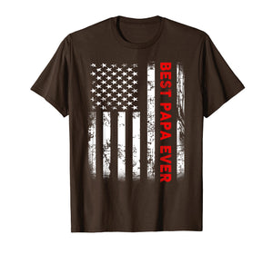 Funny shirts V-neck Tank top Hoodie sweatshirt usa uk au ca gifts for Best Papa Ever American Flag Tshirt Gifts For Dad Father 1470494
