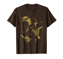 Ladda upp bild till gallerivisning, Funny shirts V-neck Tank top Hoodie sweatshirt usa uk au ca gifts for Vintage Birds Flying Humming Sparrow Gold Watching T Shirt 2095505
