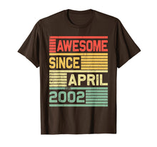 Ladda upp bild till gallerivisning, Funny shirts V-neck Tank top Hoodie sweatshirt usa uk au ca gifts for Awesome Since April 2002 Shirt Vintage 17th Birthday Gifts 3266844
