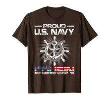 Ladda upp bild till gallerivisning, Funny shirts V-neck Tank top Hoodie sweatshirt usa uk au ca gifts for Proud US Navy Cousin T-Shirt 1385896
