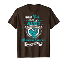 Ladda upp bild till gallerivisning, Funny shirts V-neck Tank top Hoodie sweatshirt usa uk au ca gifts for I Wear Teal For My Aunt Ovarian Cancer Awareness Shirt 2292387
