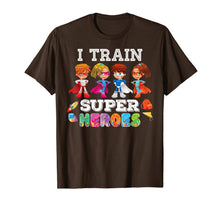 Ladda upp bild till gallerivisning, I Train Superheroes T-Shirt Back To School Teacher Kid 1082436
